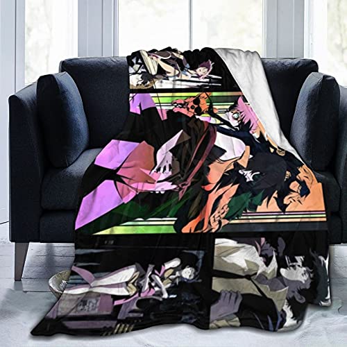 Cowboy Anime Bebop Blanket Throw Blankets Ultra Soft Flannel Lightweight Throws for Couch, Bed, Plush Fuzzy Flannel Microfiber Warm Thermal Blanket All Seasons Use 80"x60"