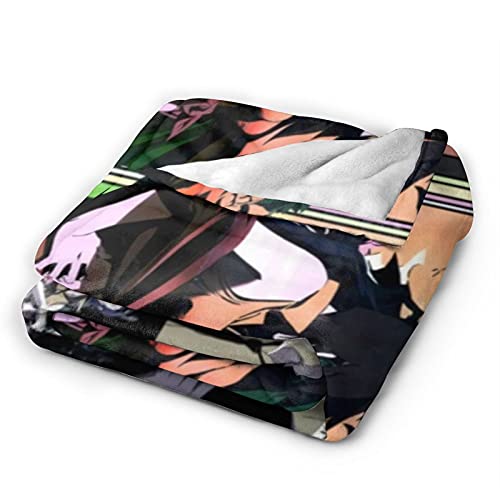 Cowboy Anime Bebop Blanket Throw Blankets Ultra Soft Flannel Lightweight Throws for Couch, Bed, Plush Fuzzy Flannel Microfiber Warm Thermal Blanket All Seasons Use 80"x60"