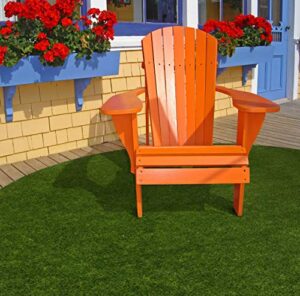 joy carpets greenspace 7’6″ round artificial grass rug