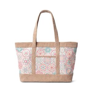 donna sharp megan tote handbag in willow – great for travel with quick access pockets