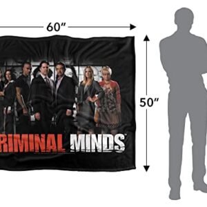 Criminal Minds The Brain Trust Officially Licensed Silky Touch Super Soft Throw Blanket 50" x 60"