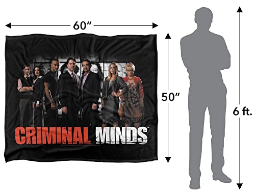 Criminal Minds The Brain Trust Officially Licensed Silky Touch Super Soft Throw Blanket 50" x 60"