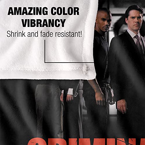 Criminal Minds The Brain Trust Officially Licensed Silky Touch Super Soft Throw Blanket 50" x 60"