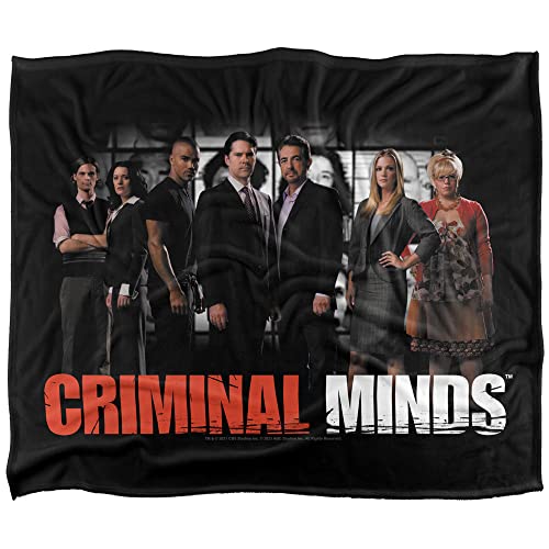 Criminal Minds The Brain Trust Officially Licensed Silky Touch Super Soft Throw Blanket 50" x 60"