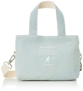 kangol(カンゴール) thick cotton canvas 2-way shoulder bag, 3 rooms, m, blue (denim)
