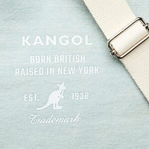 KANGOL(カンゴール) Thick Cotton Canvas 2-Way Shoulder Bag, 3 Rooms, M, Blue (Denim)