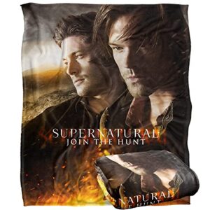 supernatural up close and personal officially licensed silky touch super soft throw blanket 50″ x 60″