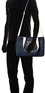 KANGOL(カンゴール) Thick Cotton Canvas 2-Way Shoulder Mother's Bag 3 Room Type L, Navy/Denim