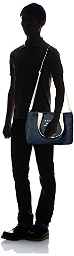 KANGOL(カンゴール) Thick Cotton Canvas 2-Way Shoulder Mother's Bag 3 Room Type L, Navy/Denim