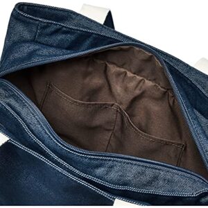 KANGOL(カンゴール) Thick Cotton Canvas 2-Way Shoulder Mother's Bag 3 Room Type L, Navy/Denim