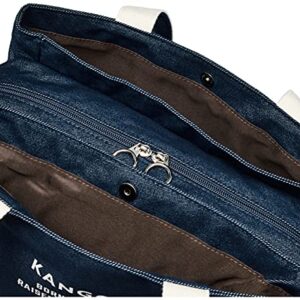 KANGOL(カンゴール) Thick Cotton Canvas 2-Way Shoulder Mother's Bag 3 Room Type L, Navy/Denim