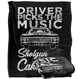 supernatural driver picks music officially licensed silky touch super soft throw blanket 50″ x 60″