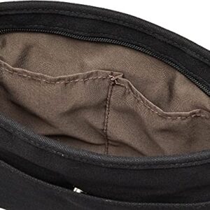 KANGOL(カンゴール) Thick Cotton Canvas 2-Way Clutch Bag, Black (Black 19-3911tcx)