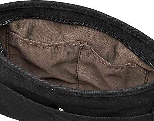 KANGOL(カンゴール) Thick Cotton Canvas 2-Way Clutch Bag, Black (Black 19-3911tcx)