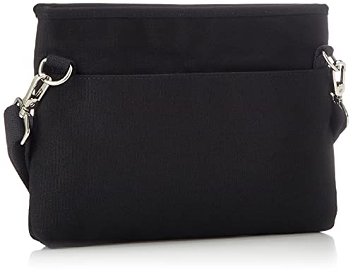 KANGOL(カンゴール) Thick Cotton Canvas 2-Way Clutch Bag, Black (Black 19-3911tcx)