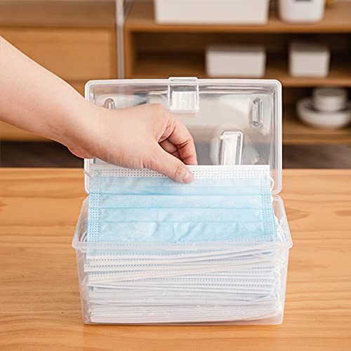 balacoo Plastic Storage Bins with Lids: Clear Latching Box, Plastic Storage Bin with Handle, Storage Bin Tote Organizing Container