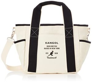 kangol(カンゴール) thick cotton canvas 2-way shoulder bag, boat shape, m, wht