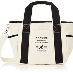 KANGOL(カンゴール) Thick Cotton Canvas 2-Way Shoulder Bag, Boat Shape, M, wht