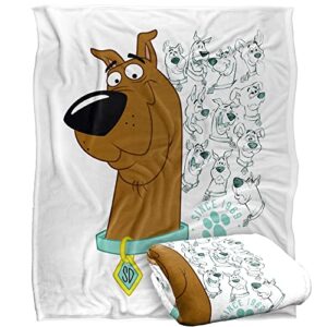 Scooby-Doo Evolution of Scooby Doo! Officially Licensed Silky Touch Super Soft Throw Blanket 50" x 60"