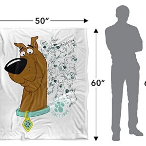 Scooby-Doo Evolution of Scooby Doo! Officially Licensed Silky Touch Super Soft Throw Blanket 50" x 60"