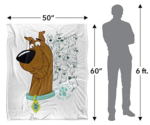 Scooby-Doo Evolution of Scooby Doo! Officially Licensed Silky Touch Super Soft Throw Blanket 50" x 60"