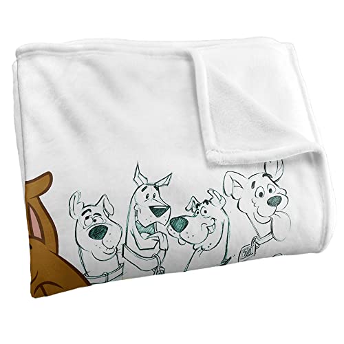 Scooby-Doo Evolution of Scooby Doo! Officially Licensed Silky Touch Super Soft Throw Blanket 50" x 60"