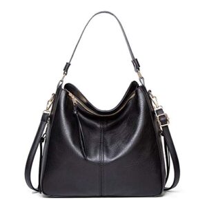 cicilin women’s handbags hobo shoulder bags large designer ladies pu leather purse and bag black