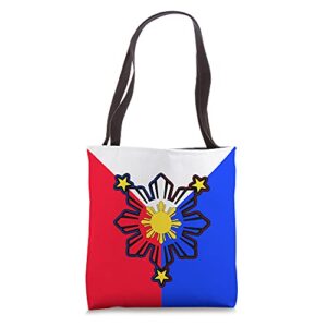 pinoy filipino philippine flag sun tote bag