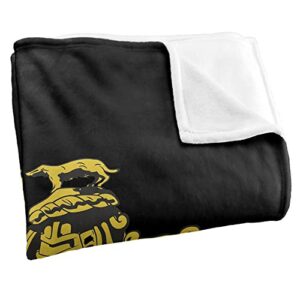 Harry Potter Hufflepuff Crest 3 Officially Licensed Silky Touch Super Soft Throw Blanket 50" x 60"