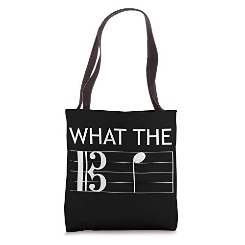 What the F Alto Clef Viola Music Tote Bag