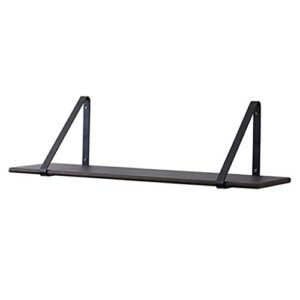 tyoo floating shelf triangular modern black bracket wall-mounted shelf suitable for home decoration living room bathroom, bedroom kitchen