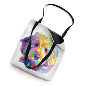 Goldendoodle Gift Labradoodle Cockapoo Color Pop Art Dog Mom Tote Bag