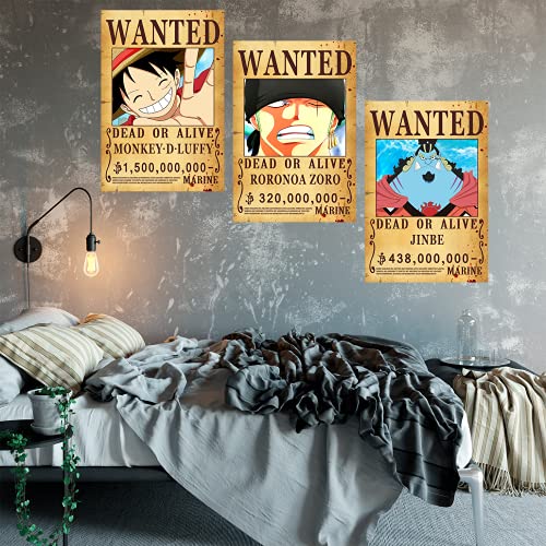 FOTNDS 10pcs New Edition 28.5cm×19.5cm OP Pirate Anime Wanted Poster