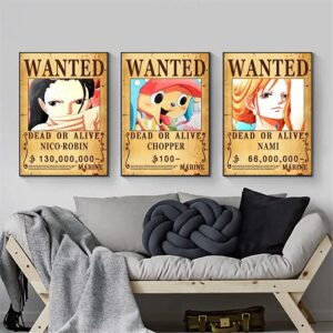 FOTNDS 10pcs New Edition 28.5cm×19.5cm OP Pirate Anime Wanted Poster