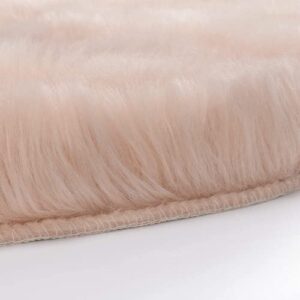 Luxurious Fluffy Area Carpet Bedroom Furry Carpet Faux Fur Sheepskin Nursery Carpet Children Room Blanket Living Room Home Decor Floor Mat (50X150cm, Brown)