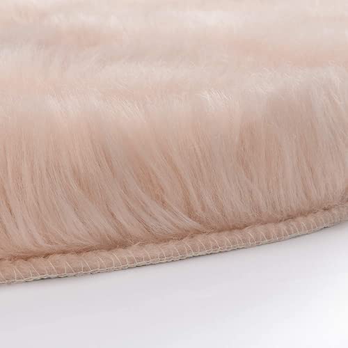 Luxurious Fluffy Area Carpet Bedroom Furry Carpet Faux Fur Sheepskin Nursery Carpet Children Room Blanket Living Room Home Decor Floor Mat (50X150cm, Brown)