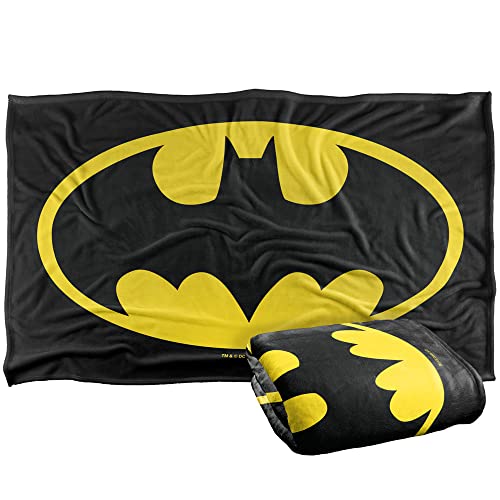 Batman Classic Logo Silky Touch Super Soft Throw Blanket 36" x 58",Classic Logo