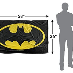 Batman Classic Logo Silky Touch Super Soft Throw Blanket 36" x 58",Classic Logo