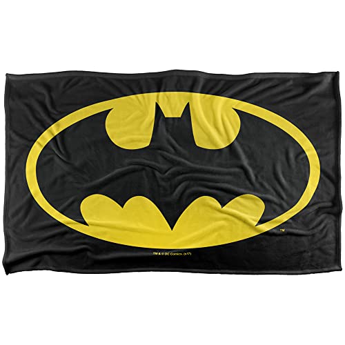 Batman Classic Logo Silky Touch Super Soft Throw Blanket 36" x 58",Classic Logo