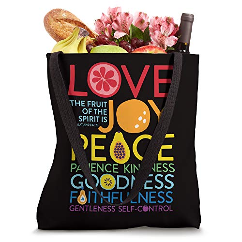 Fruit Of The Spirit Galatians 5:22 Inspirational Christian Tote Bag