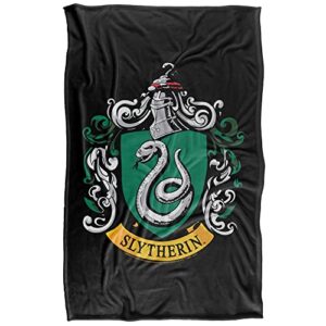 Harry Potter Slytherin Crest Black Silky Touch Super Soft Throw Blanket 36" x 58",Slytherin Crest