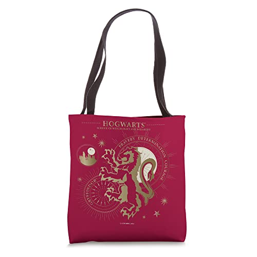 Harry Potter Bravery, Deterimation, Courange, Gryffindor Tote Bag