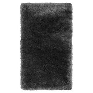 juicy couture kendra shag accent rug, 36″x60″, dark grey
