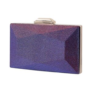 svtose glitter clutch purses for women, women’s evening handbags (purple)