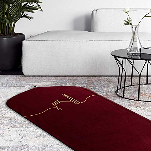 TAKVA Premium Prayer Mat | Kaaba Collection (ComfitPlus, Kaaba Maroon) Padded Memory Foam Prayer Rug, Muslim, Islamic Prayer Rugs