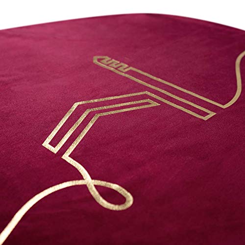 TAKVA Premium Prayer Mat | Kaaba Collection (ComfitPlus, Kaaba Maroon) Padded Memory Foam Prayer Rug, Muslim, Islamic Prayer Rugs