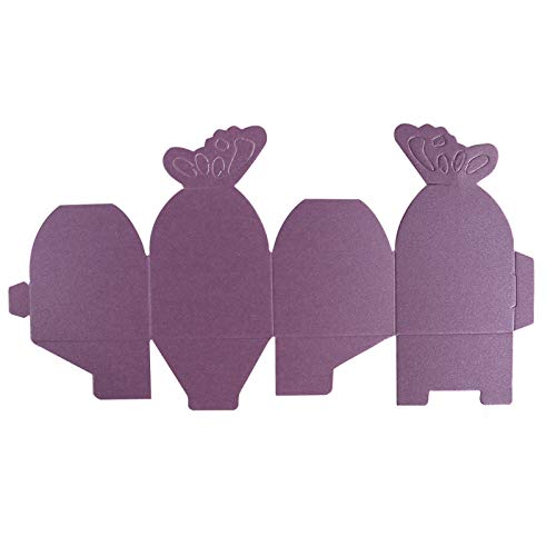 Kslong 50pcs Purple Butterfly Favor Boxes Girl Baby Shower Butterfly Candy Box Decoration Party Birthday Wedding Small Gift Boxes (Purple)