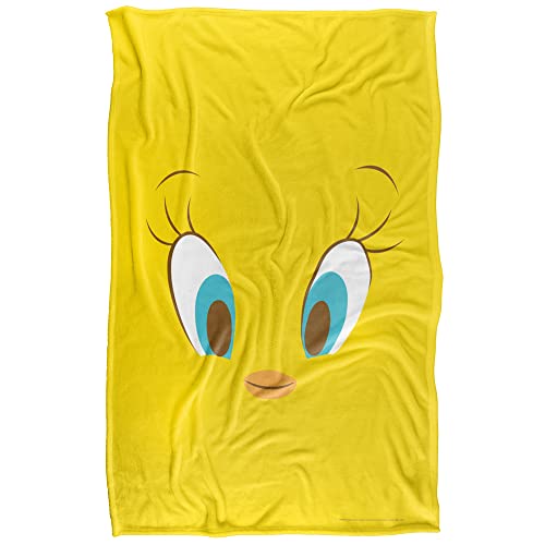 Looney Tunes Blanket, 36"x58", Tweety Head Silky Touch Super Soft Throw