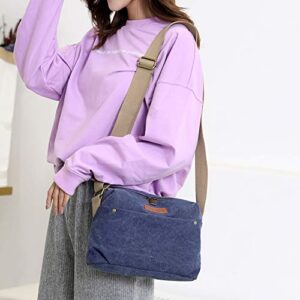 Collsants Small Canvas Crossbody Purse for Women Messange Bag Shoulder Bags Satchel