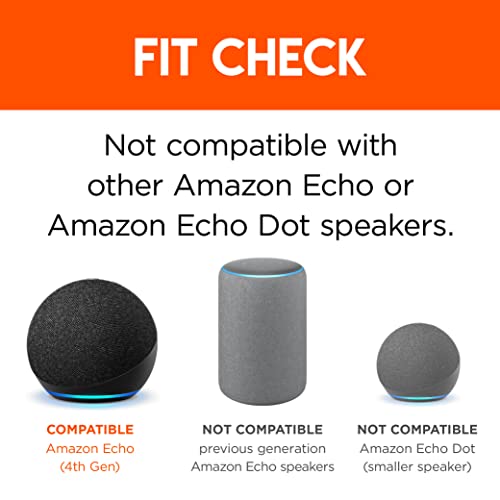 Made For Amazon Wall Mount, Black, Echo (4th generation)